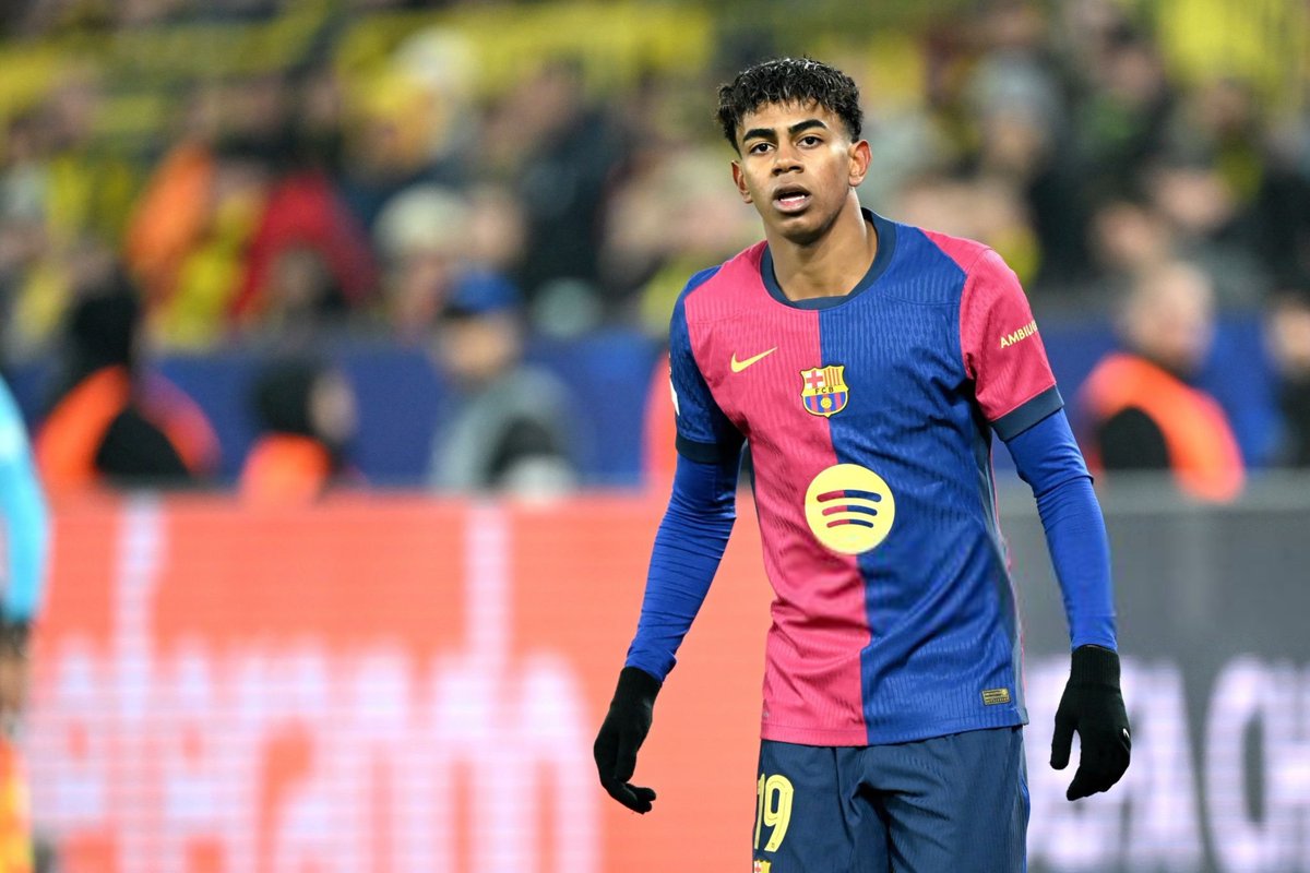 HQPbarca's tweet photo. Lamine Yamal #BVBBarça #UCL https://t.co/v72N6HHn0W