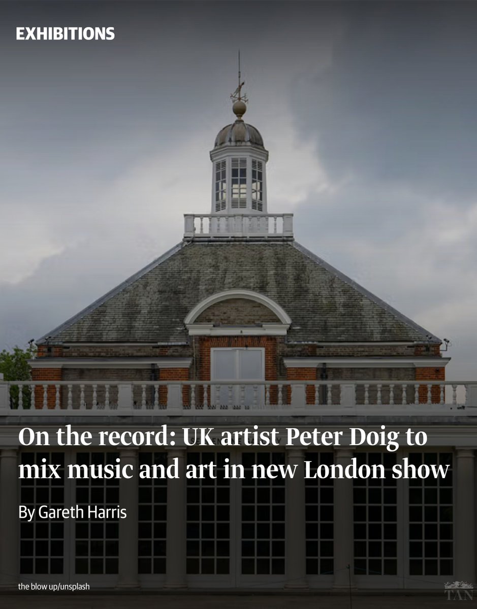 Peter Doig pairs music and art in Serpentine show–Launching in 2025, "House of Music" will blend the UK artist’s paintings with film and a multi-sensory musical environment

ow.ly/VjcK50UpaMH