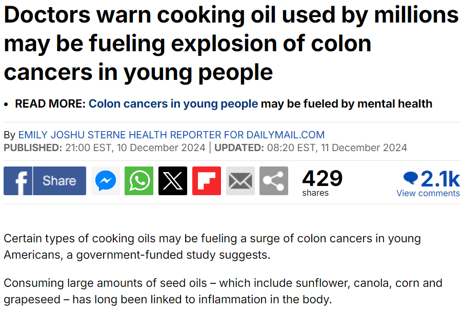 AlpacaAurelius's tweet image. Wow....Published today warning about the dangers of seed oils

People are waking up