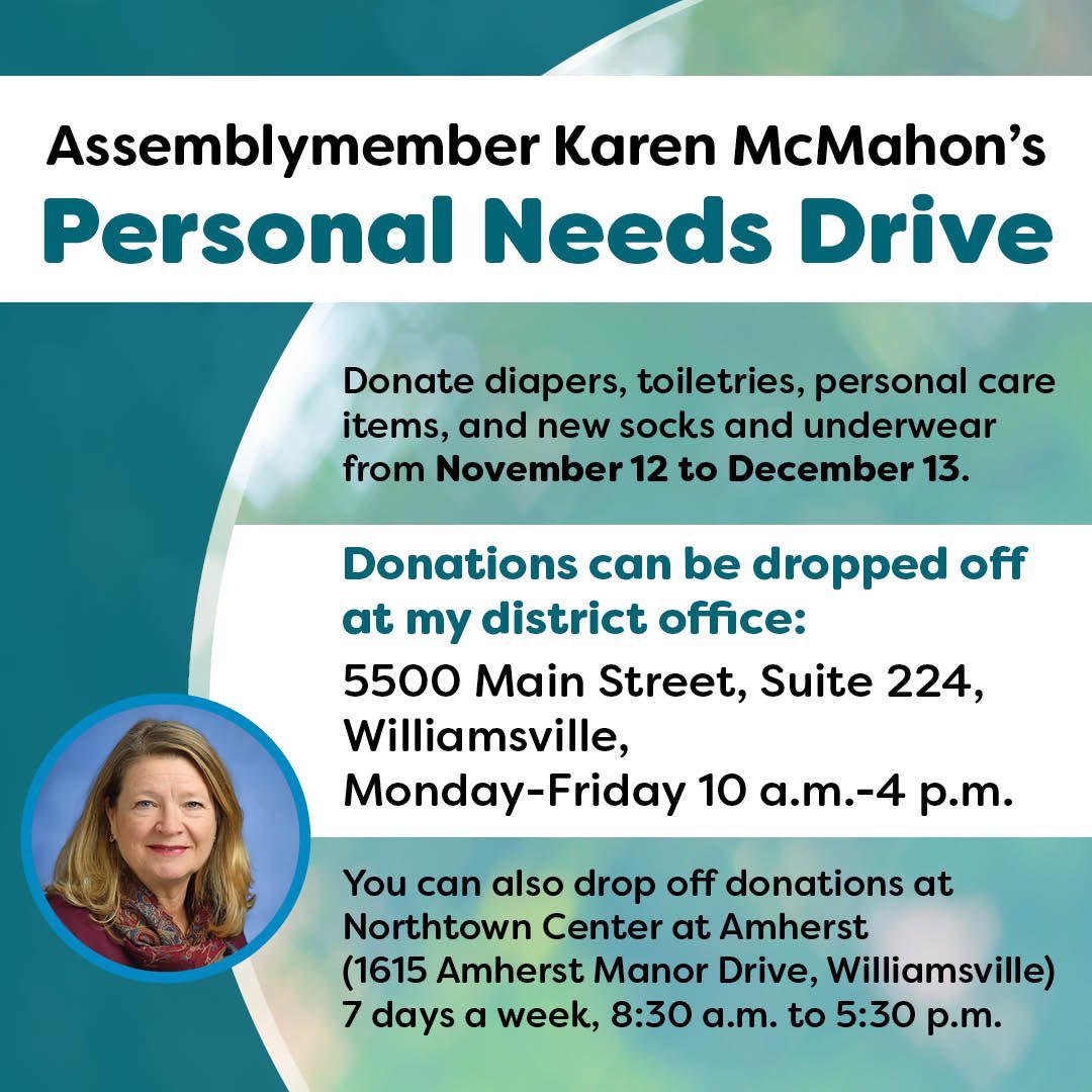 Thank you to everyone who has donated to our Personal Needs Drive so far! Donations will be accepted until this Friday, December 13. See below for more information on how to make a contribution.