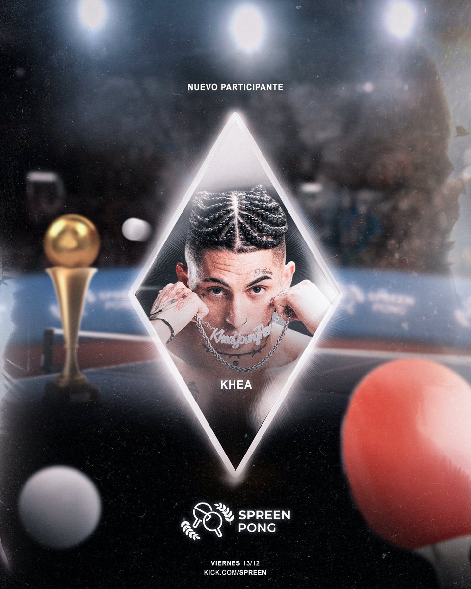 Khea estará participando en el SPREENPONG este 13/12 a las 17:00 aprox
 
  kick.com/spreen