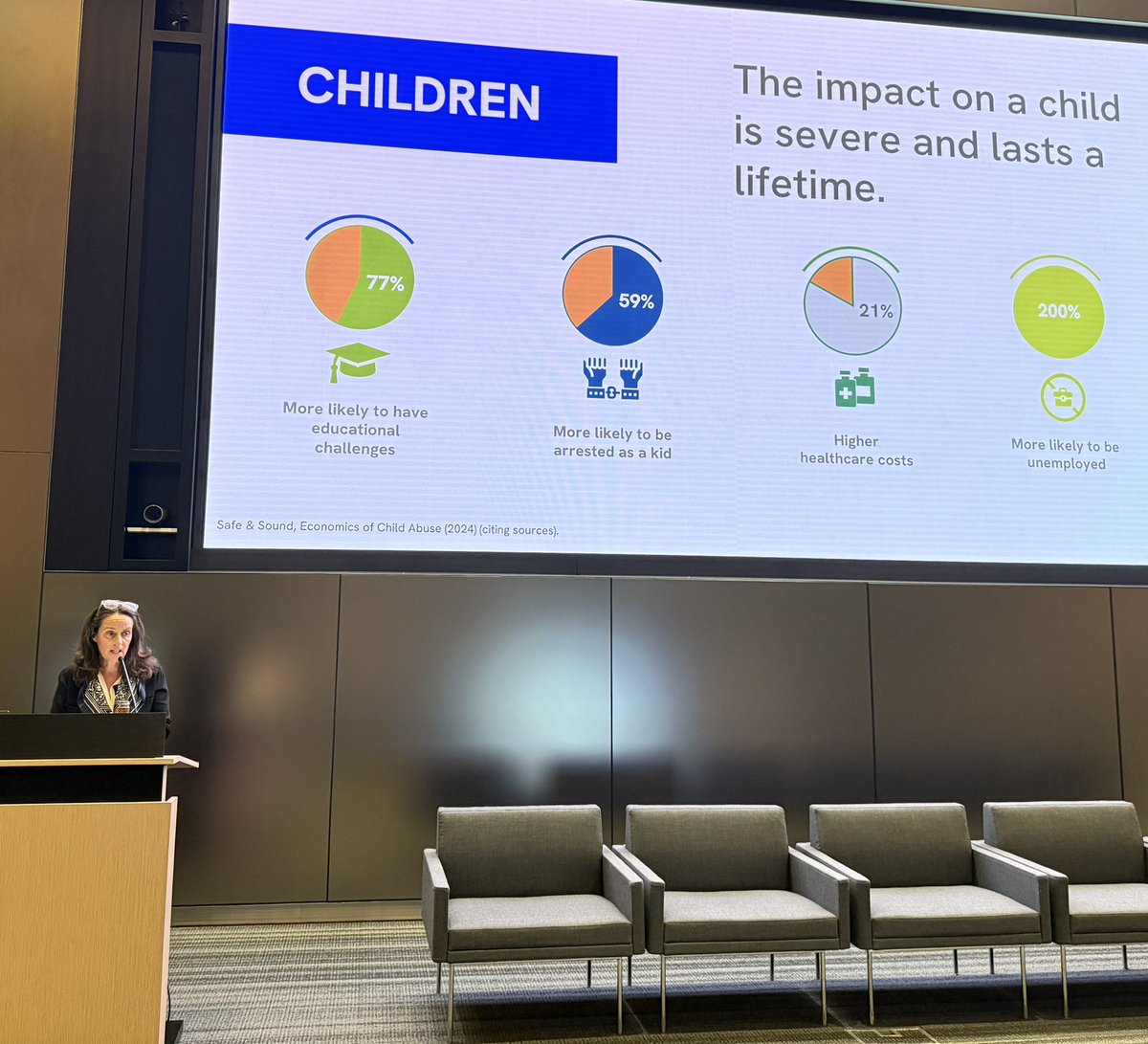 The amazing <a href="/KatieAlbrightSF/">Katie Albright</a> brought her gift of compelling data, advocacy, and vision to <a href="/UCSFPsychiatry/">UCSF Psychiatry and Behavioral Sciences</a> today. So grateful for her tenacious efforts to improve the lives of children &amp; families 🙏🏼 #childabuse #prevention #solutions