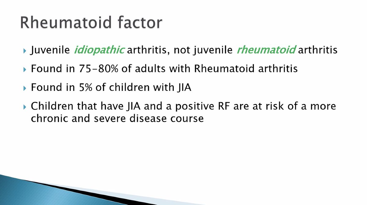 Myth-busting: #JuvenileArthritis is *not* the same as #RheumatoidArthritis or adult arthritis. 

The correct term is Juvenile Idiopathic Arthritis or JIA.