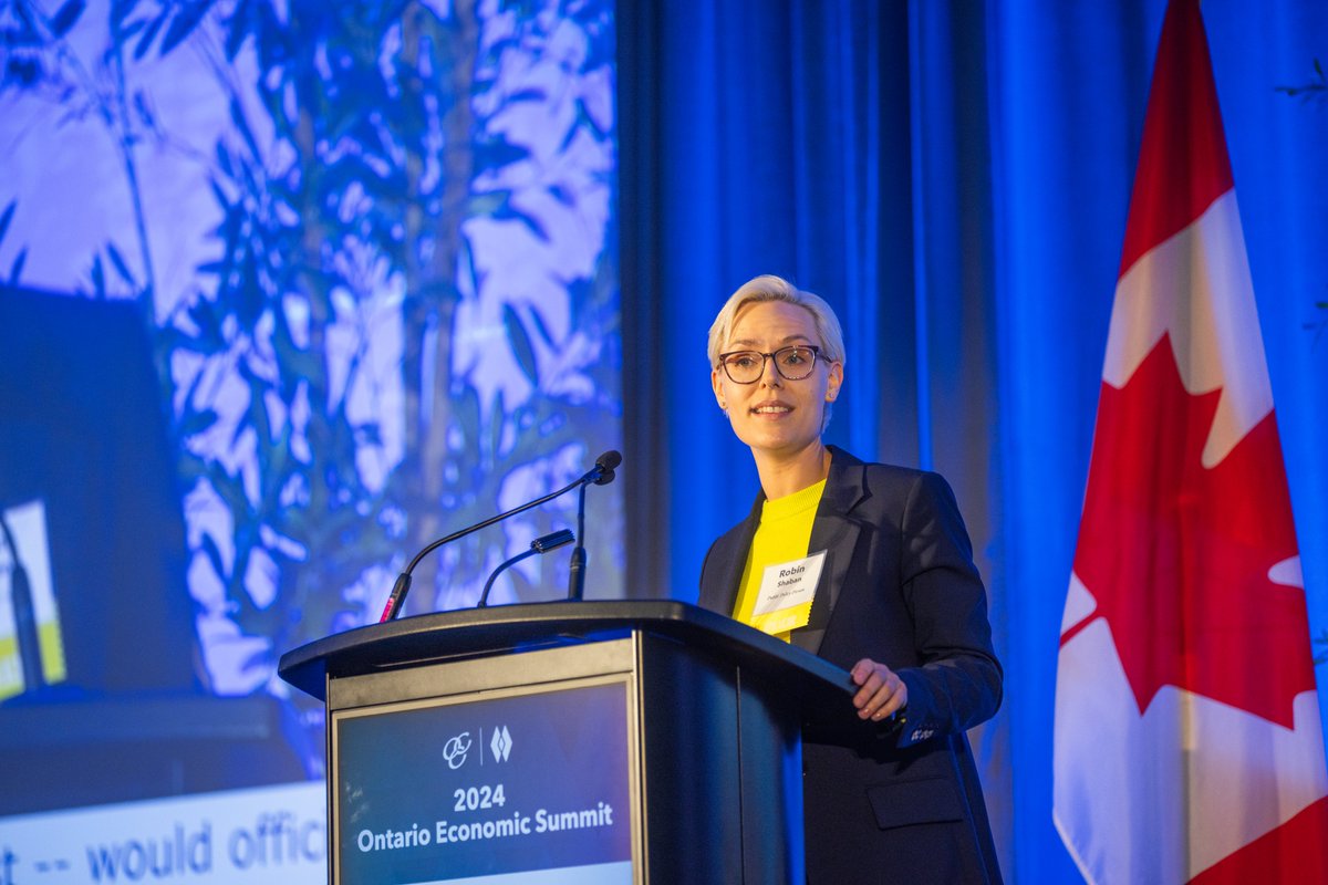 OntarioCofC's tweet photo. The return of the OCC’s Policy Debate Series did not disappoint! 🔥👏

A big thank you to all our incredible debaters, including, @DrewFagan4, @FlavioVolpe1, @MikePMoffatt, @RobinShaban, and Moderator, @spaikin for their energy and insights that truly shone through in each round of the debate. Not only did their passion elevate the discussion, but it also sparked meaningful conversations beyond whether Ontario Is Losing Its Global Competitive Advantage that will resonate long after the event. Each of you demonstrated exceptional skill, thoughtfulness, and commitment to the craft of debate.

While the debate for whether Ontario’s strengths can offset its growing vulnerabilities seems to have been resolved… one question that seems to be up for debate post #OES2024 is whether pineapple truly belongs on pizza. 💭😅

Joking aside… let’s continue pushing our province’s boundaries and inspiring meaningful change to #FutureProofON!