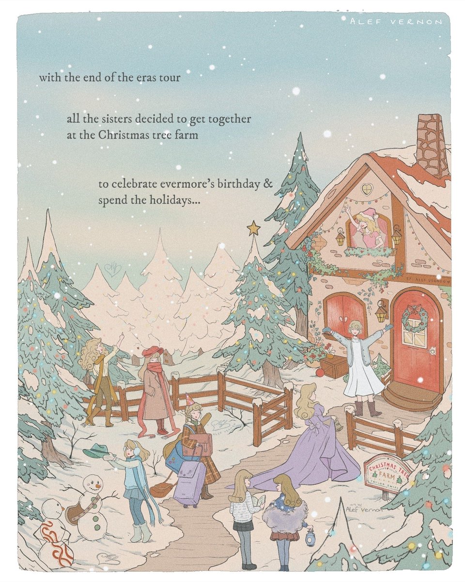 The eras at the Christmas tree farm for evermore's birthday &amp; the holidays... 🥹🎄❄️♥️🫶✨️