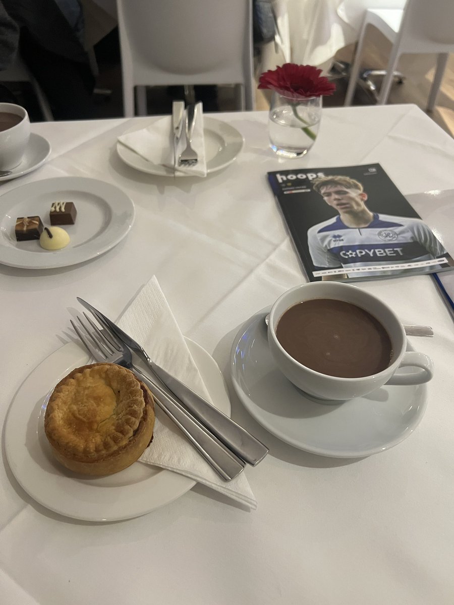 Nothing wrong with the food here #QPR #hoops