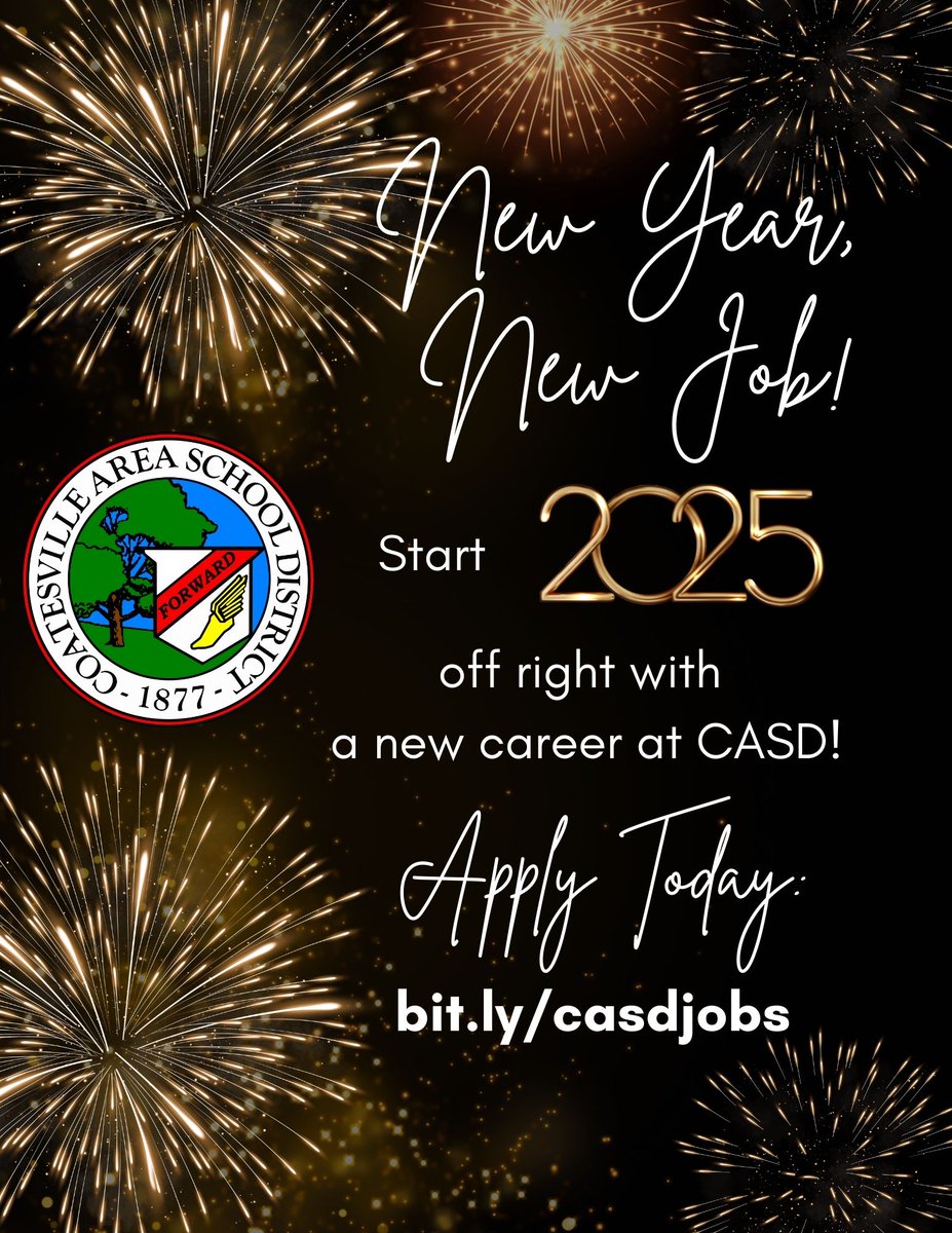 CASD is hiring! Apply to bit.ly/casdjobs today!