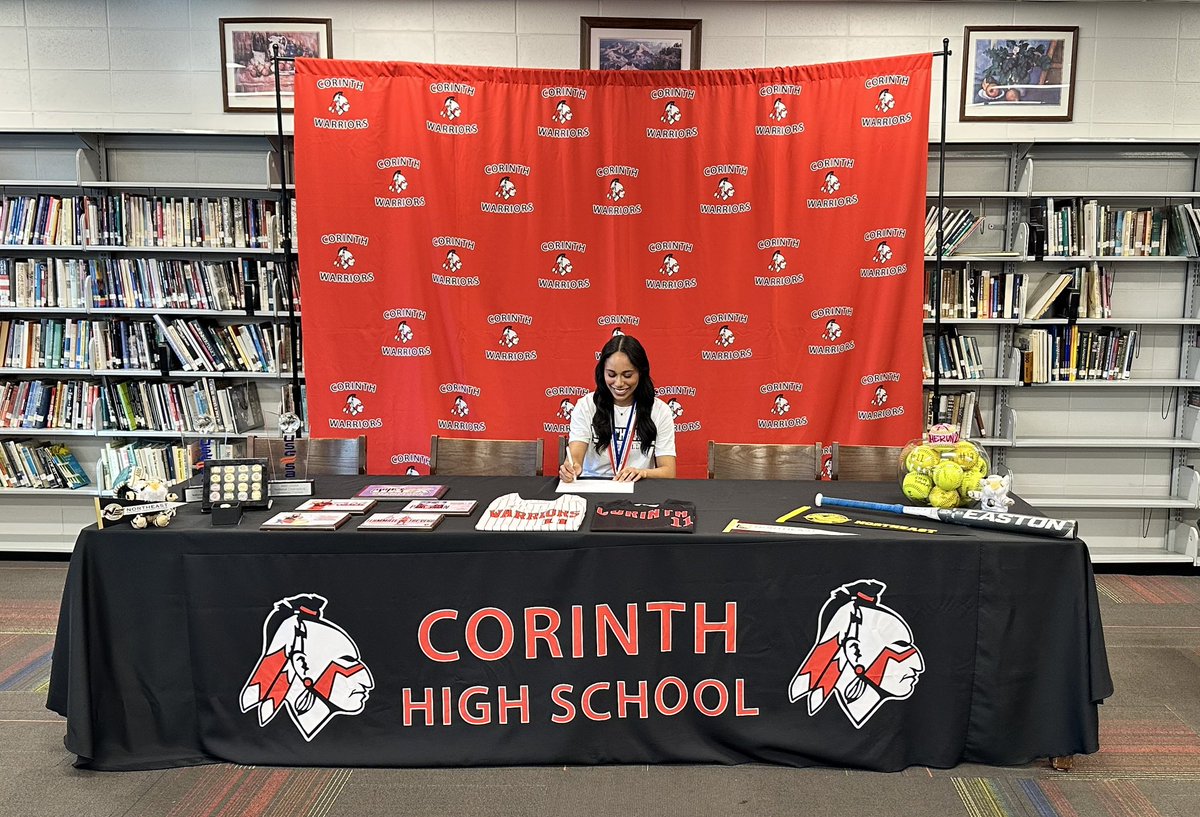 soccerCorinth's tweet photo. We want to congratulate Maggie Parchman for signing with Northeast CC today to play softball at the next level.

Maggie is a phenomenal multi-sport athlete and we are thankful that she chooses to play some soccer when the weather gets cold.

We are so proud of you girl! 💯🥎 https://t.co/utTmFwqhe9