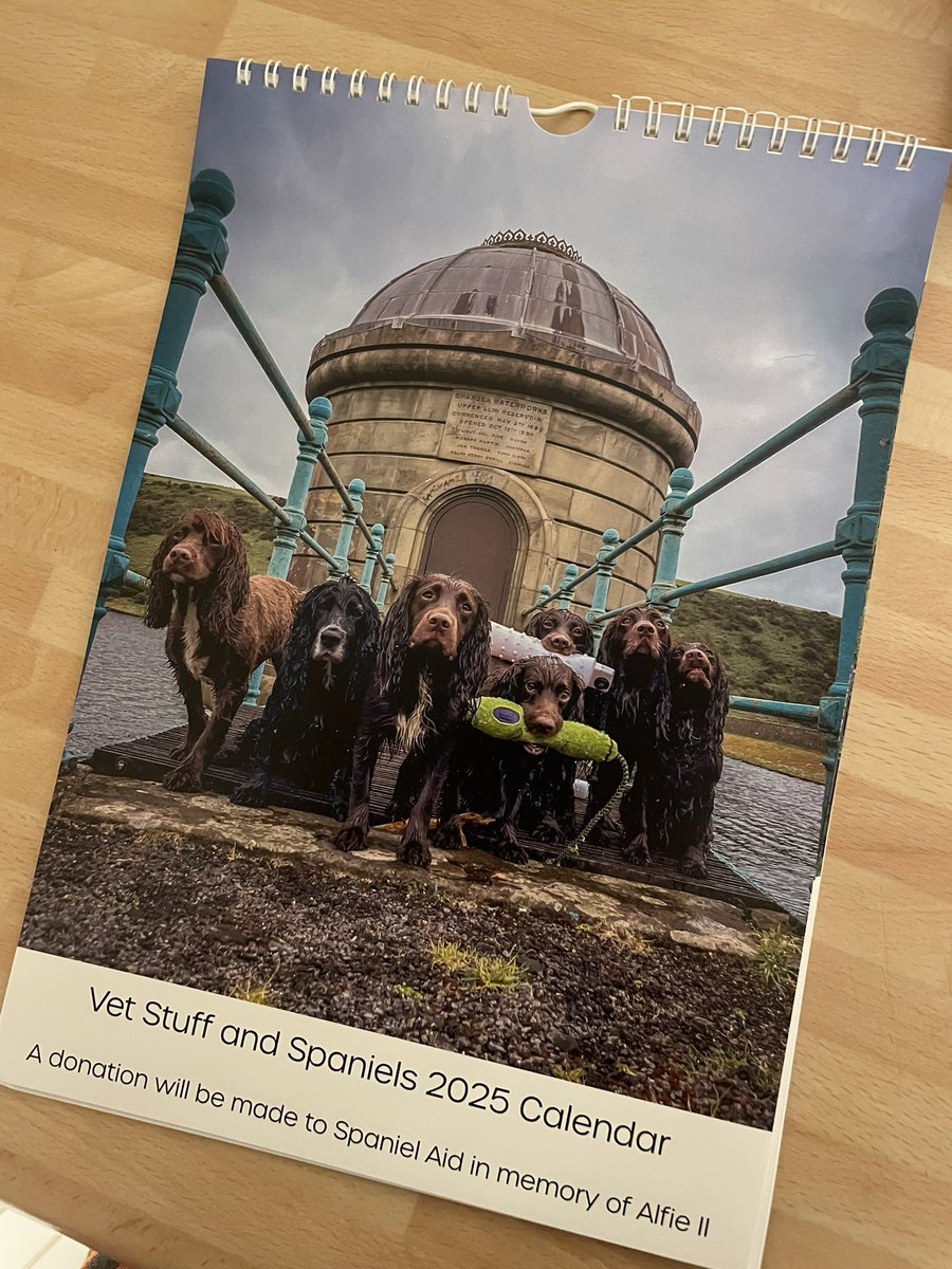 Kelly (@kellythevet) on Twitter photo Calendar 2025 is available to order 🙌
Raising money for <a href="/SpanielAidUK/">Spaniel Aid</a>
Last year we raised £600 😱
They are £9 each + postage
Please DM me for info Calendar 2025 is available to order 🙌
Raising money for <a href="/SpanielAidUK/">Spaniel Aid</a>
Last year we raised £600 😱
They are £9 each + postage
Please DM me for info