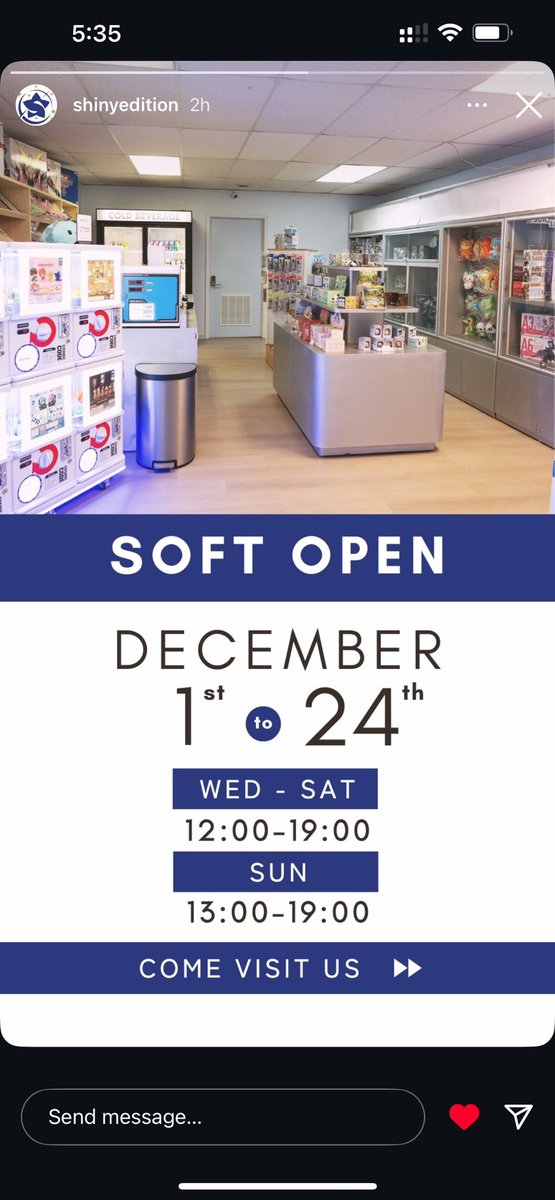 ShinyEdition's tweet photo. We’re currently soft open for this month! Come visit us for blind boxes, gashapon, and more! 

Shiny Edition
8006 Old Madison Pike Ste 20-M 
Madison, AL 35758 https://t.co/46dZsjJ6H2