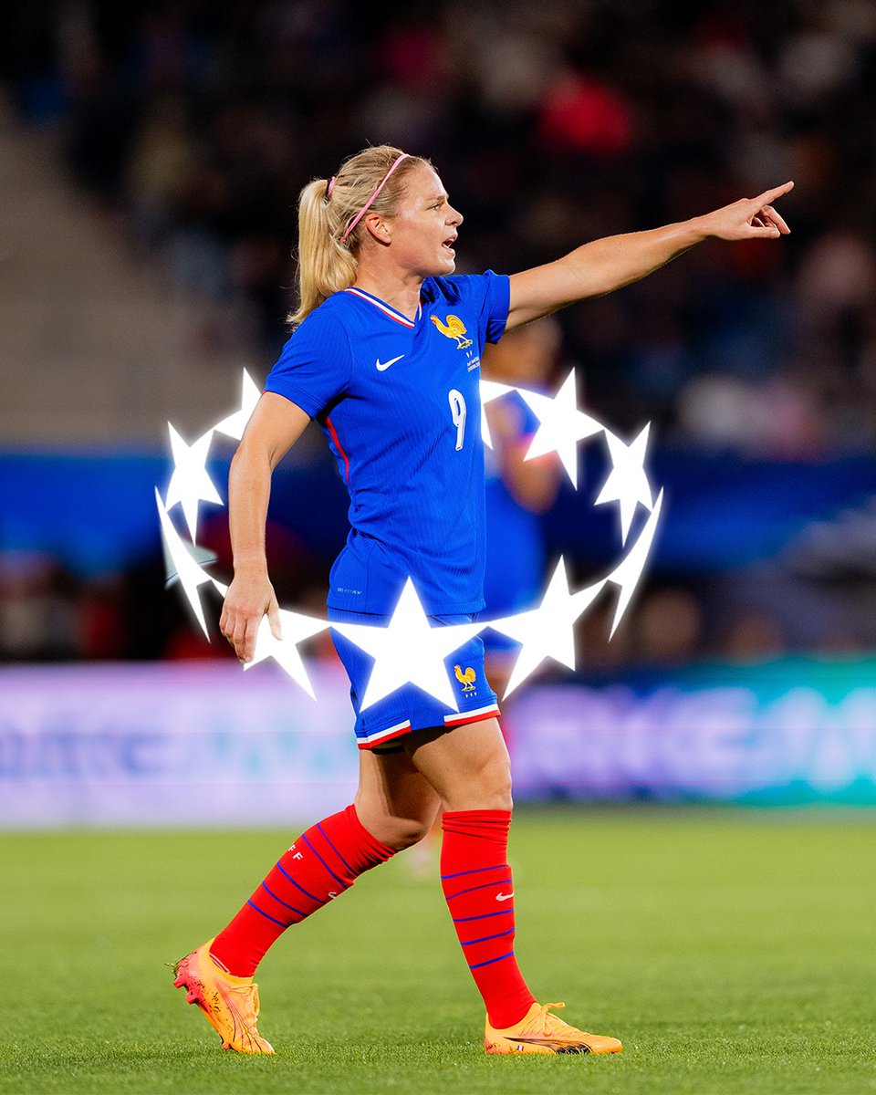 equipedefranceF's tweet photo. 5⃣0⃣ buts en Ligue des Champions ⭐️🤯

@ELS_9_FRANCE devient la 3e meilleure buteuse de l'histoire de la compétition 🔥 

#FiersdetreBleues https://t.co/vfLg24a3Fy