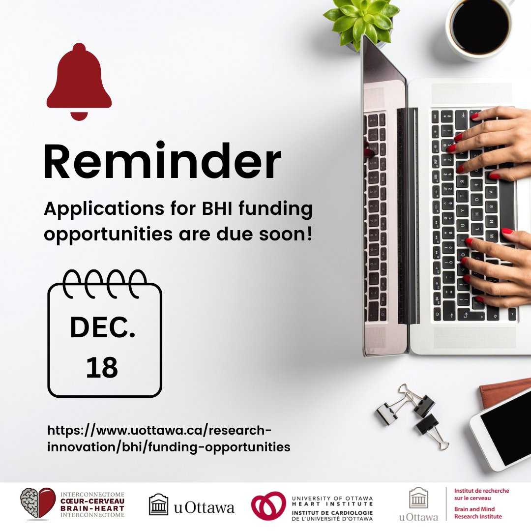 Reminder: Applications for funding opportunities are due December 18th! 
Click here for more information: loom.ly/84rCoqo