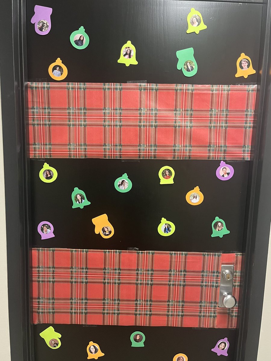 SCJGSA's tweet photo. The holiday cheer is back in season with the ‘24 SCJ GSA door decorating contest! Thanks to all in @msu_scj who decorated their doors! Maybe our Grad Directors,  @cybercrimeprof &amp; @Scott_Wolfe_MSU, will join us in 2025? :) https://t.co/dICXZyHefw