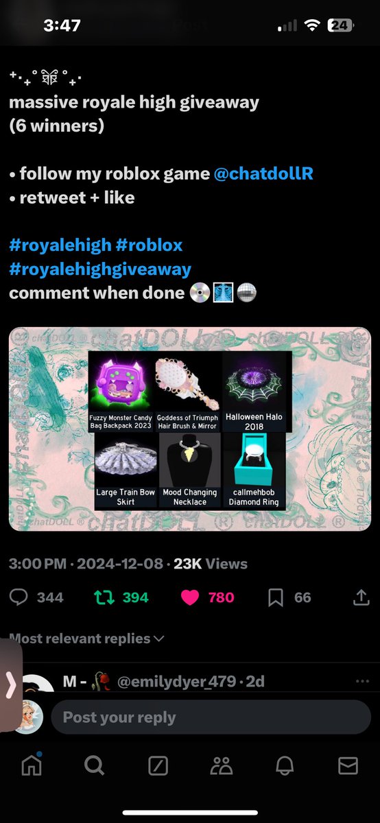 Elle8rooklyn's tweet photo. @noahpaulhage @chatdollR Done💋 can't wait for chatDOLL! https://t.co/wSkUM0pYyI