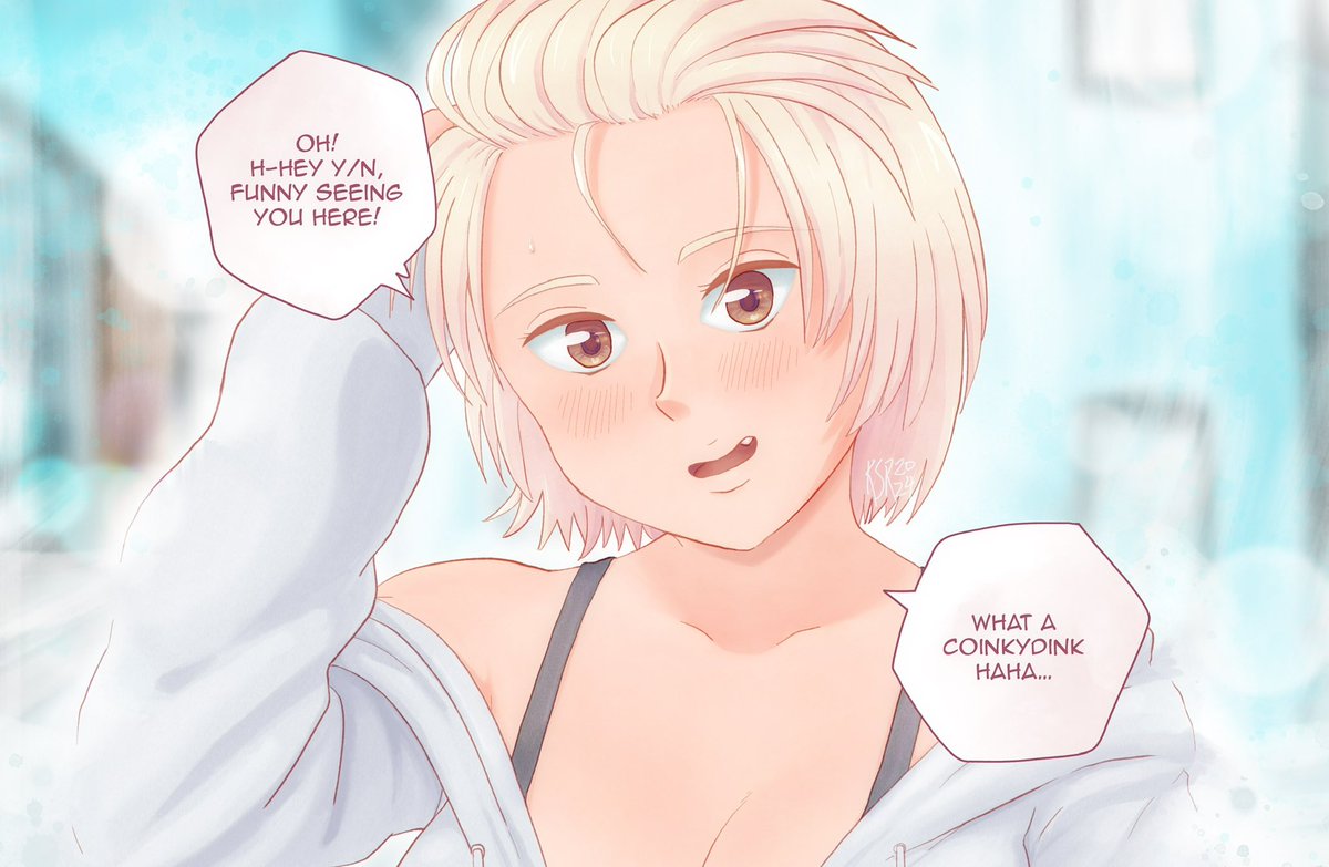 KaiserRexatron's tweet photo. POV: you randomly happened across your cute coworker or classmate or neighbor or senpai or kouhai or childhood friend or adulthood friend or whatever while out and about https://t.co/Y4uUyLSR9Z