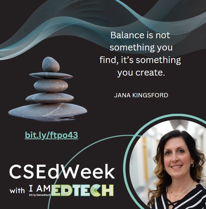 KatFred112233's tweet photo. The importance of balance:  Prioritizing self-care and managing screen time.
https://t.co/2CvTwpRSu8
#iamedtech #csedweek @myedtechworld @tramperk @kentisd https://t.co/ZQaGF9KC7U