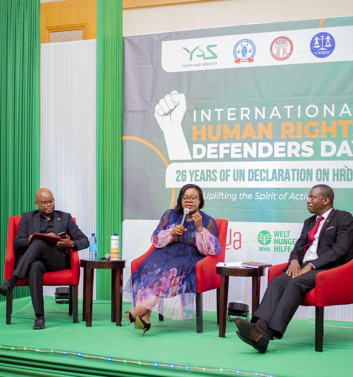 #2024HRDsDay 

Safeguarding Civic Space during Elections. A High-Level Panel Discussion, comprising CEO of the Malawi Electoral Commission, Mr.Andrew Mpesi; Oxfam Country Director, Lingalireni Mihowa; and counsel Benedicto Kondowe, Chairperson for National Advocacy Platform (NAP)