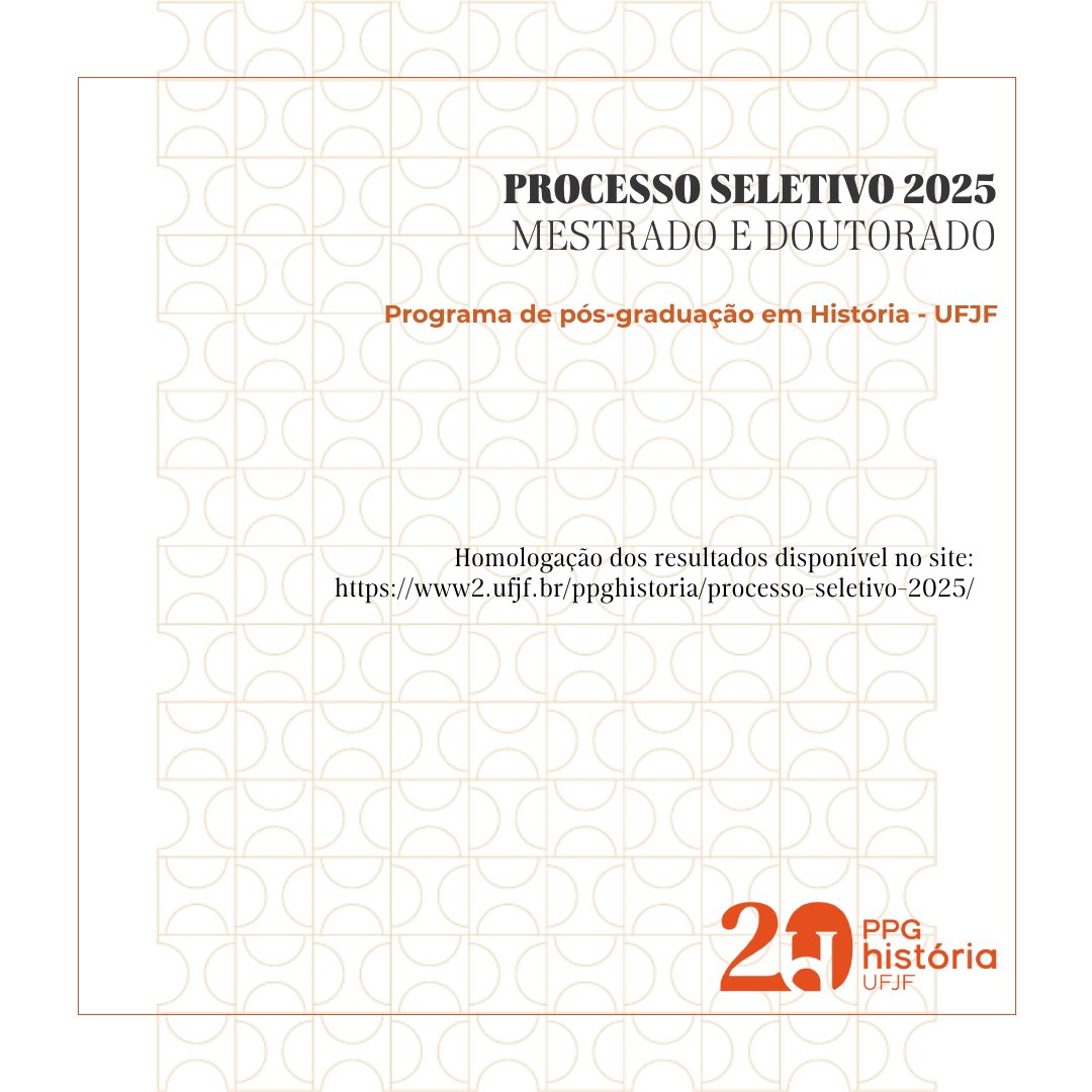 ppghufjf's tweet photo. Estão disponíveis no site do PPGH os resultados finais do Processo Seletivo de Mestrado e Doutorado 2025.

#ufjf #ppgh #ppghufjf #história #mestrado #doutorado https://t.co/asiPOeJBcm
