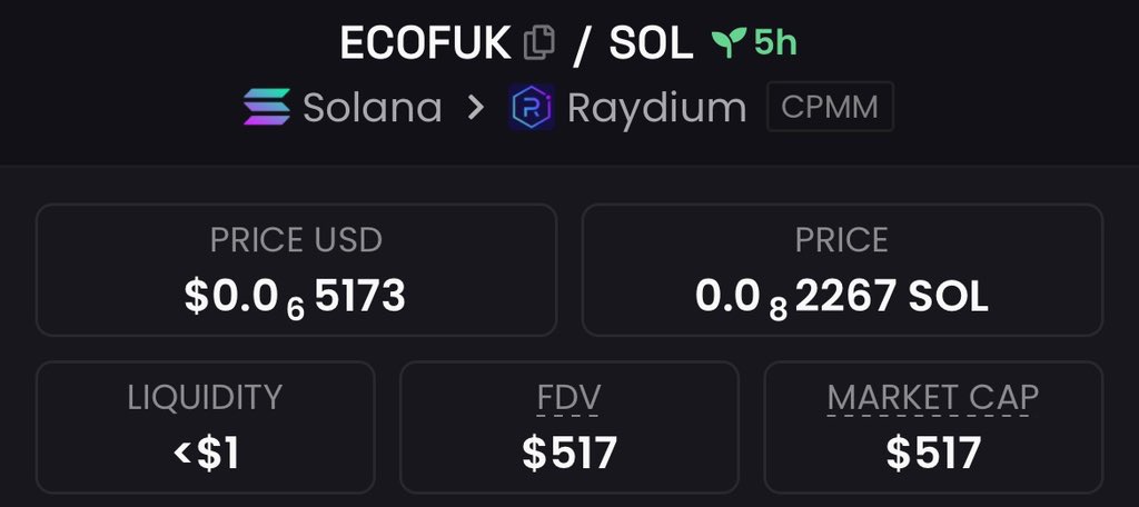 Marcrypto413's tweet photo. Aped  $ECOFUK at $517 Mcap in my private TG

#ECOFUK #FGO #FreenBecky #SkyNani https://t.co/dZRjSSgomI
