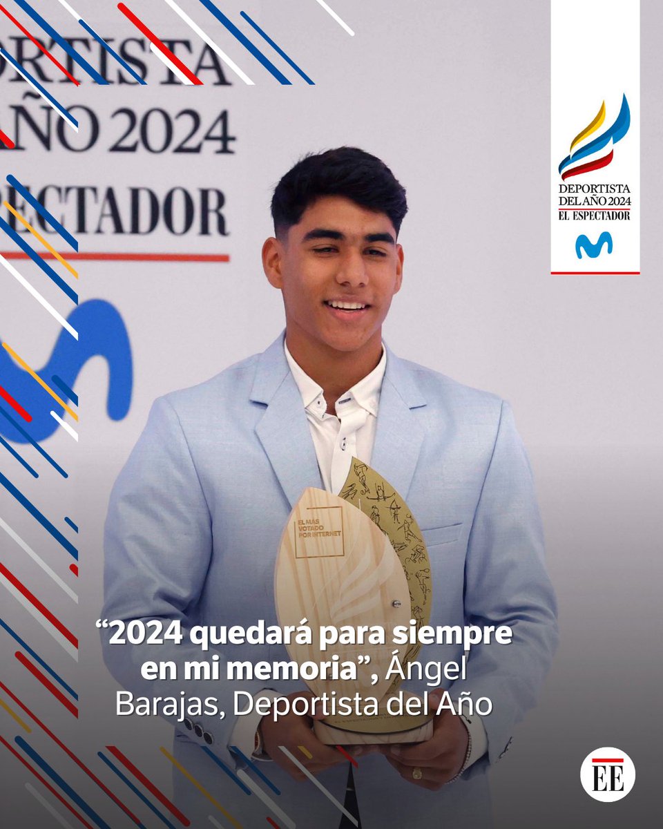 #DeportistadelAño2024 | Su plata olímpica, histórica y sin precedentes para el deporte colombiano en una de las disciplinas más importantes de las justas, lo llevaron a ser merecedor del máximo premio en la gala.  
👉 trib.al/ixf0x0i