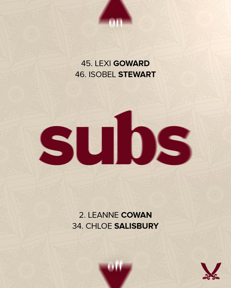 sufc_women's tweet photo. 90' 🔄 Debuts four and five see Lexi Goward and Isobel Stewart enter the action! 😍

🔵 4-2 ⚔️ https://t.co/FYeWi8K4Bt