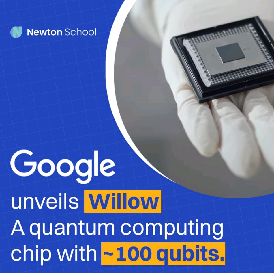 What’s Willow?
Google just unveiled Willow, a quantum computing chip with ~100 qubits.
Why does it matter? It can do in 5 mins what the world's fastest supercomputer would take 10 septillion years to solve. Yes, you read that right.
