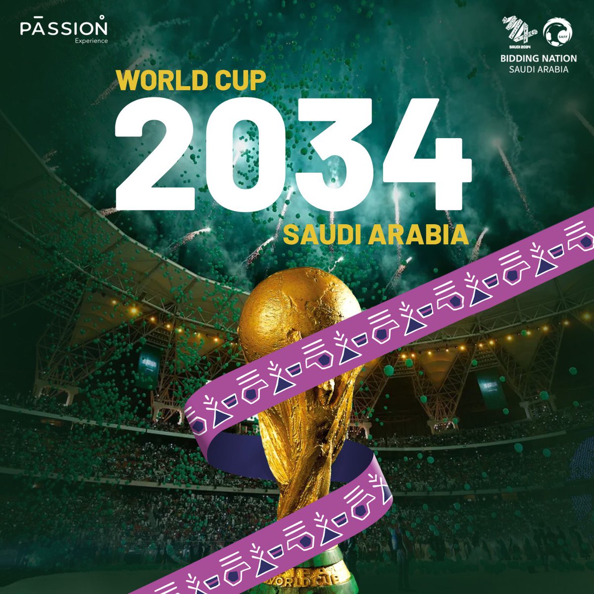 Passion_exp's tweet photo. السعودية تستعد لاستضافة كأس العالم 2034 🇸🇦🔥!

بعد اعلان استضافة كأس العالم مستعدين لنسخة استثنائية لكأس العالم ، المملكة على موعد مع حدث رياضي مبهر ، لحظات تاريخية ومنجز نفخر به على مستوى العالم💚

الشغف السعودي بيكون حاضر في كل لحظة 🔥
#كاس_العالم_2034 #السعودية2034 https://t.co/7cttMqyQ9R