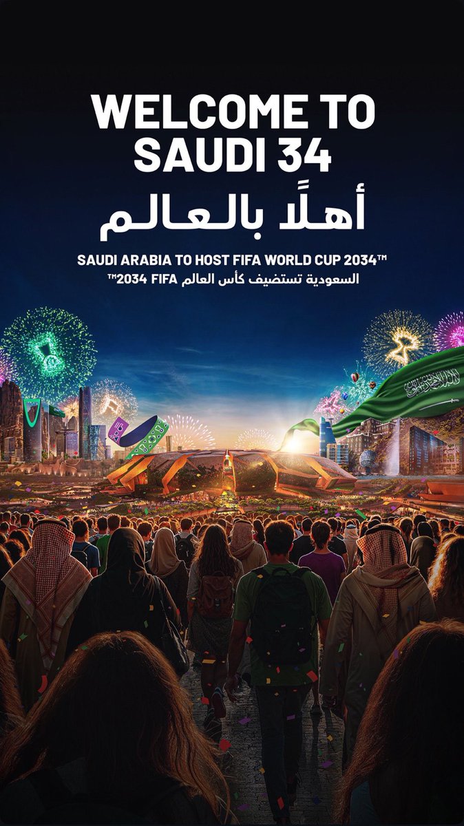 asas_96's tweet photo. يوم تاريخي .. فخور جداً كوني أنتمي لهذا البلد العظيم ، الذي يوماً بعد يوم يؤكد ويثبت للعالم أجمع قدرته على فعل المستحيل في شتى المجالات 🇸🇦 #معًا_ننمو 

الملتقى ٢٠٣٤ بإذن الله 💚

 #كاس_العالم_2034 https://t.co/GUzk9BWXre
