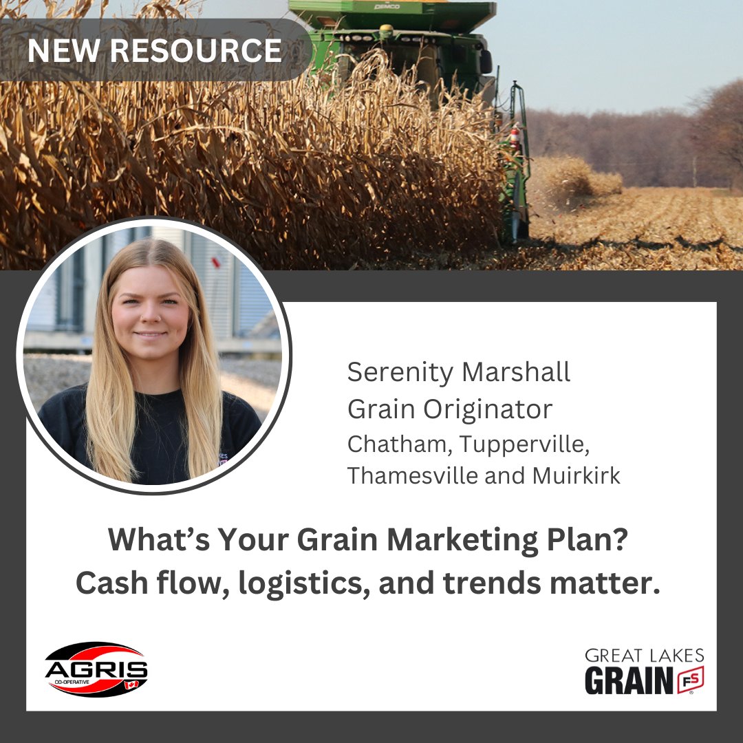 AGRIS Co-operative Ltd. (@agris_coop) on Twitter photo 📊 Marketing Grain Isn’t Just About Price 🌾
Cash flow, logistics, and trends matter. Learn how to build a marketing plan that ensures your operation’s success in 2025.
👉bit.ly/3BfiisK
<a href="/marshallseren/">Serenity Marshall</a> <a href="/greatlakesgrain/">Great Lakes Grain</a> 📊 Marketing Grain Isn’t Just About Price 🌾
Cash flow, logistics, and trends matter. Learn how to build a marketing plan that ensures your operation’s success in 2025.
👉bit.ly/3BfiisK
<a href="/marshallseren/">Serenity Marshall</a> <a href="/greatlakesgrain/">Great Lakes Grain</a>