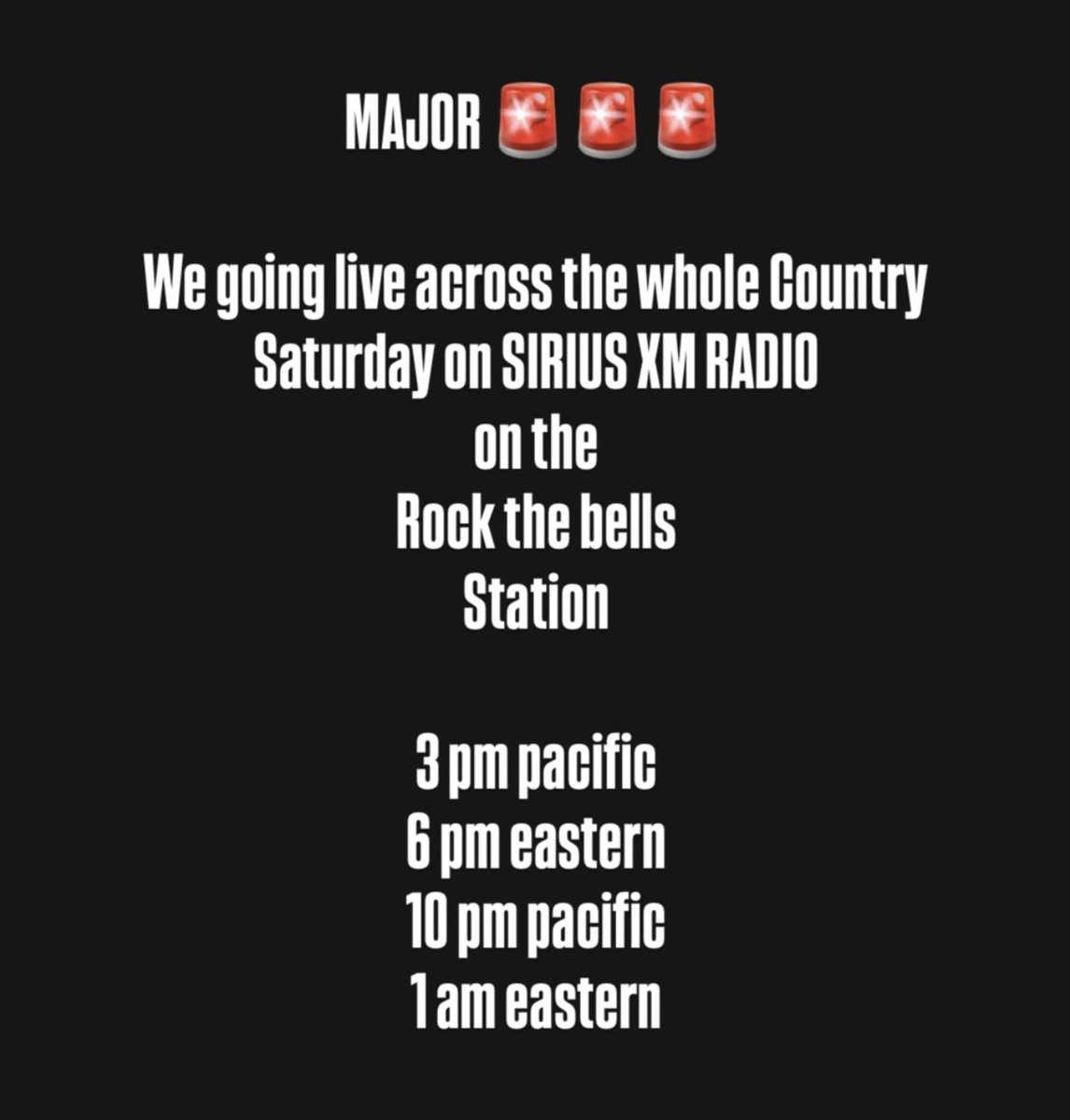 OGee_Lz's tweet photo. THE SATURDAY NIGHT RIDE W DJ EPPS, ROCK THE BELLS, TUNE IN https://t.co/zTwasJm4Bc