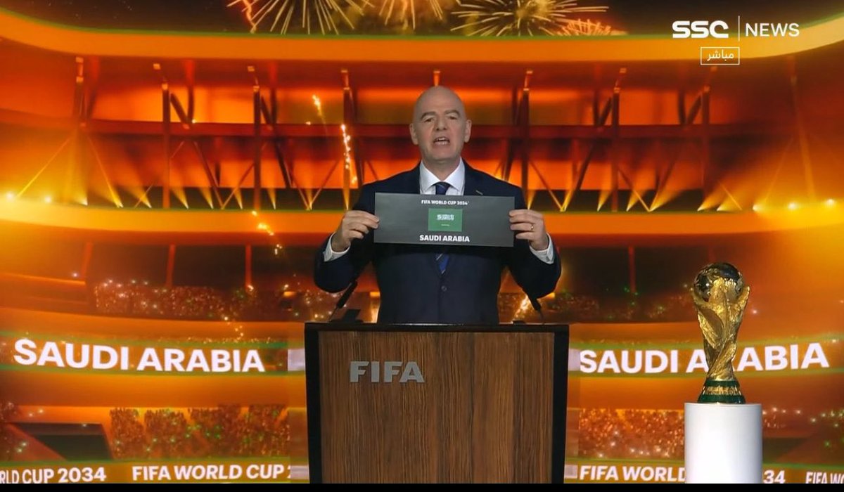 29Ib's tweet photo. طموحنا عنان السماء .. لا نعرف المستحيل 

المملكة العربية السعودية تفوز باستضافة بطولة كأس العالم 2034

يوم تاريخي مليئ بالفخر بكل تفاصيله🇸🇦💚

"المستحيل ليس سعوديًا"

 #كاس_العالم_2034 https://t.co/2h0rKlzNK8