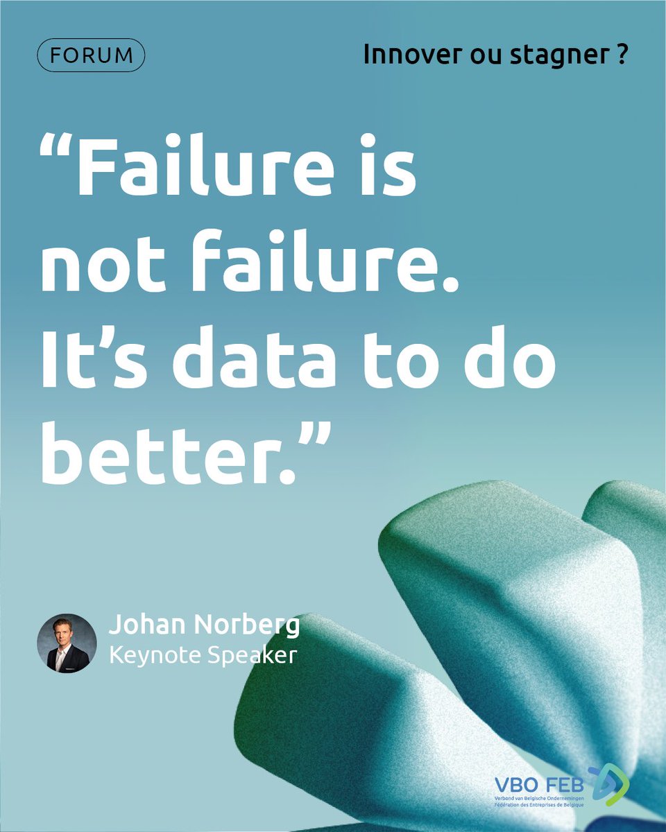 VBOFEB's tweet photo. 💡 « Failure is not failure. It's data to do better. » – @johanknorberg
L’erreur est humaine, mais la manière d’y faire face fait toute la différence. Voyez l’échec comme un précieux enseignement et un pas de plus vers l’objectif final, le succès. Osez le progrès ! 🌱#IFI24 https://t.co/vtOUwpnzOZ