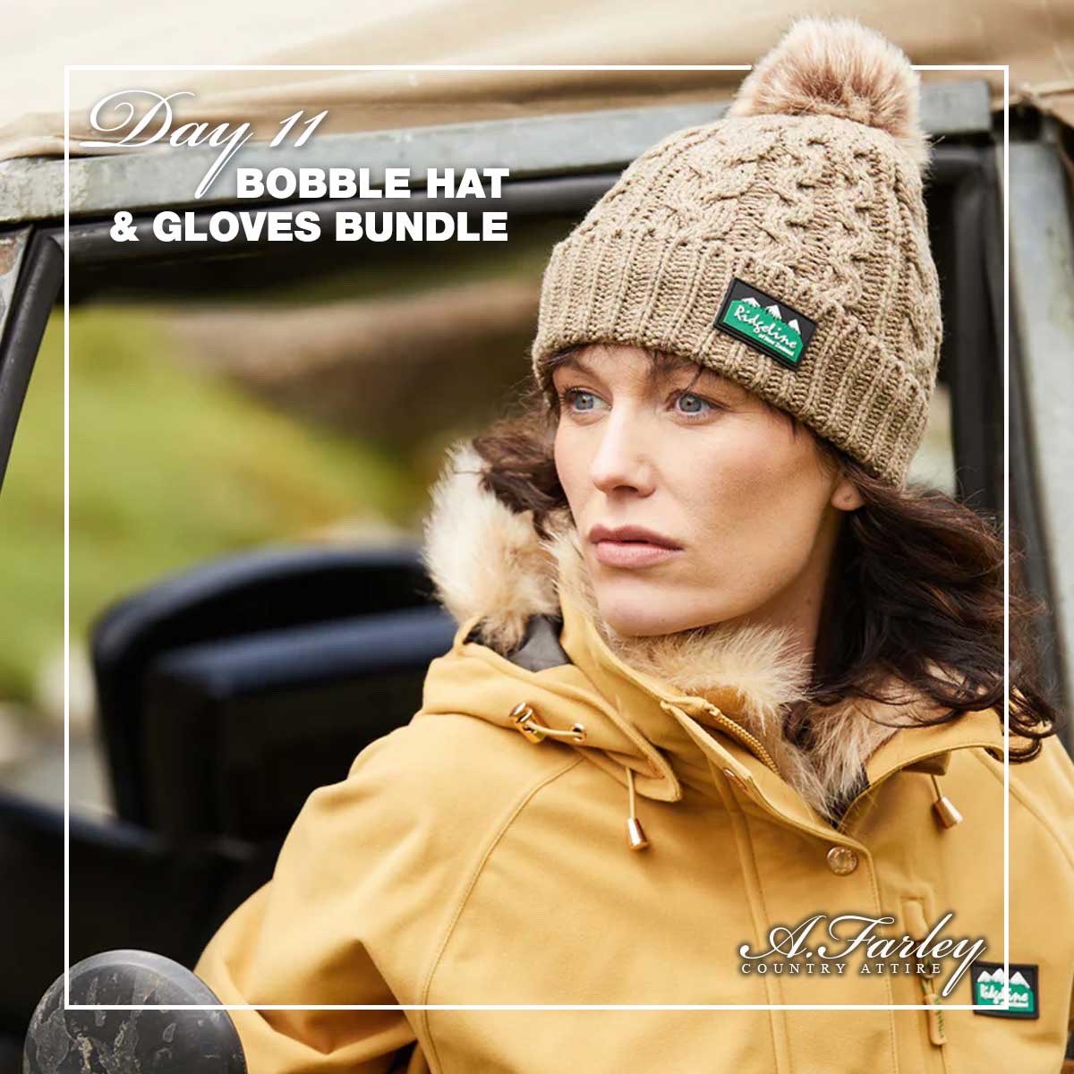afcountryattire's tweet photo. 🎄✨ Day 11 of the A Farley 12 Days of Christmas Giveaway is here! ✨🎄

Win a Ridgeline bobble hat and 2 pairs of Sealskinz Lyng gloves worth £160!!

How to enter:
🎁 Follow @afcountryattire
🎁 Tag 2 friends
🎁 Share &amp; tag us in your story

⏰ Entries close tomorrow! https://t.co/oEVeuH7YWe