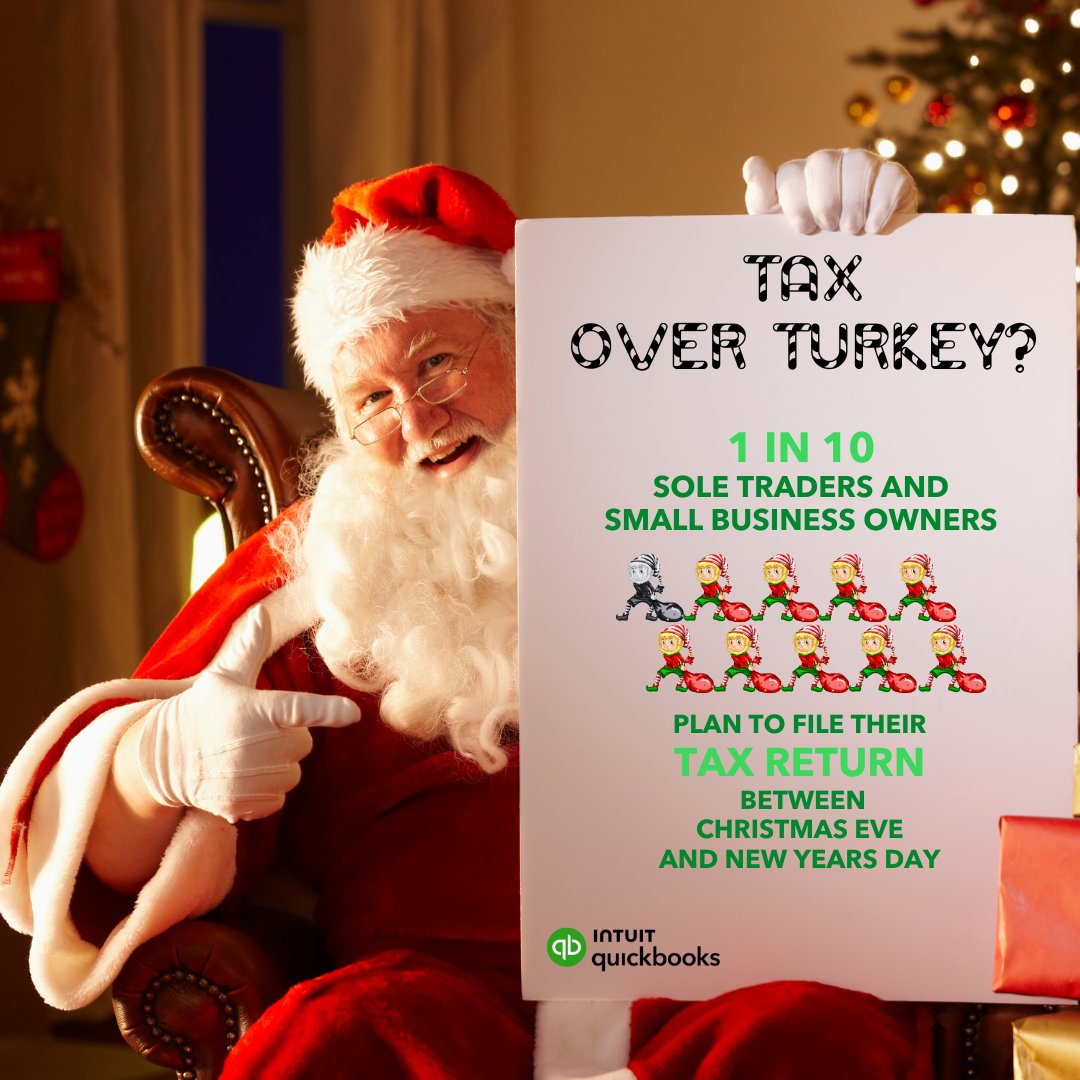 Will you be filing your tax return over the Christmas period? HMRC figures show that more than 25,000 festive filers filled out their tax returns between Christmas Eve and Boxing Day last year!  <a href="/QuickBooksUK/">Intuit QuickBooks UK</a>