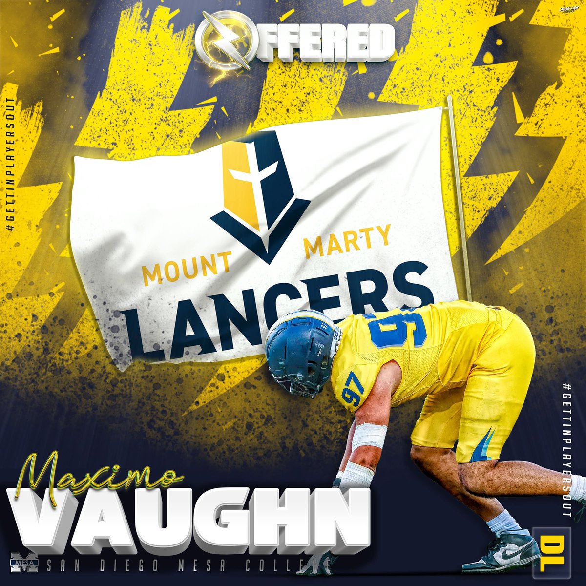 Congratulations to Olympian DL <a href="/maximo_vaughn/">Maximo Vaughn</a> on his OFFICIAL offer from <a href="/MMULancersFB/">Mount Marty Football</a> 
#GettinPlayersOut 
<a href="/BallCoachGW/">Gary Watkins Jr</a> <a href="/PrezHands/">Ashanti Hands, Ed.D.</a> <a href="/EC_Preps_SD/">EC Preps</a> <a href="/sdfootball/">SDFN Ray</a> <a href="/CoachChevSD/">Coach Chevalier</a> <a href="/PeoplsProfessor/">Shawn Pomatto M.S., M.Ed.</a> 
📸 <a href="/Nicole2Noel/">Nicole Noel Photography LLC</a>  💻 <a href="/SwagLabGD/">Dan Ruiz - Swag Lab - Graphic Design</a>