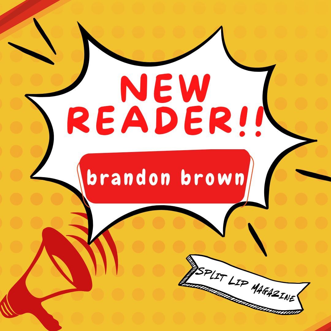 splitlipthemag's tweet photo. We are thrilled to welcome SLM contributor brandon brown (@cedarchromatic) to our flash fiction reading team! Check out their incredible flash, FAULTLINE, in our archives: https://t.co/PnK2XuKK82 https://t.co/HD0NvBsqoz