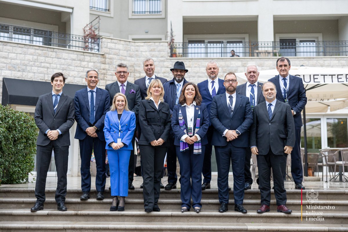 UNESCOVenice's tweet photo. 🌍✨ Council of Ministers of Culture of #SouthEastEurope #COMOCOSEE proudly hosted by the Ministry of Culture of #Montenegro, with @UNESCO's support!
🤝 Delegates from 11 countries + observers adopted the Herceg Novi Declaration, localising #MONDIACULT 2022 goals! 📜 https://t.co/4O0GktSFJY