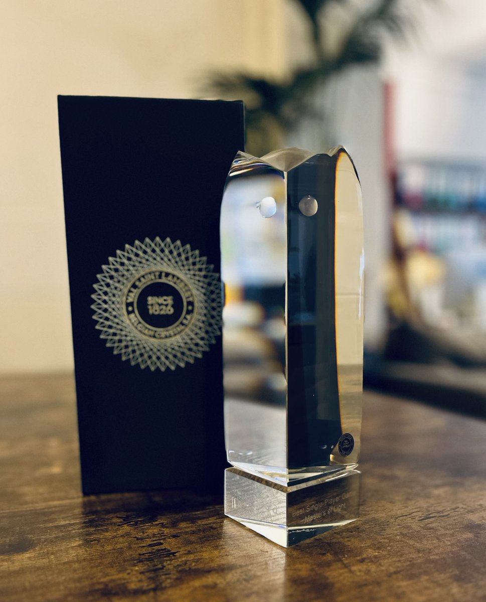 ✨We are incredibly honored that Masters of Light has won the Crystal Owl for Best Single-Player Game at the European XR Awards!

A heartfelt thank you to the jury for believing in our vision and recognizing the passion we poured into this project.

It was an amazing night, and