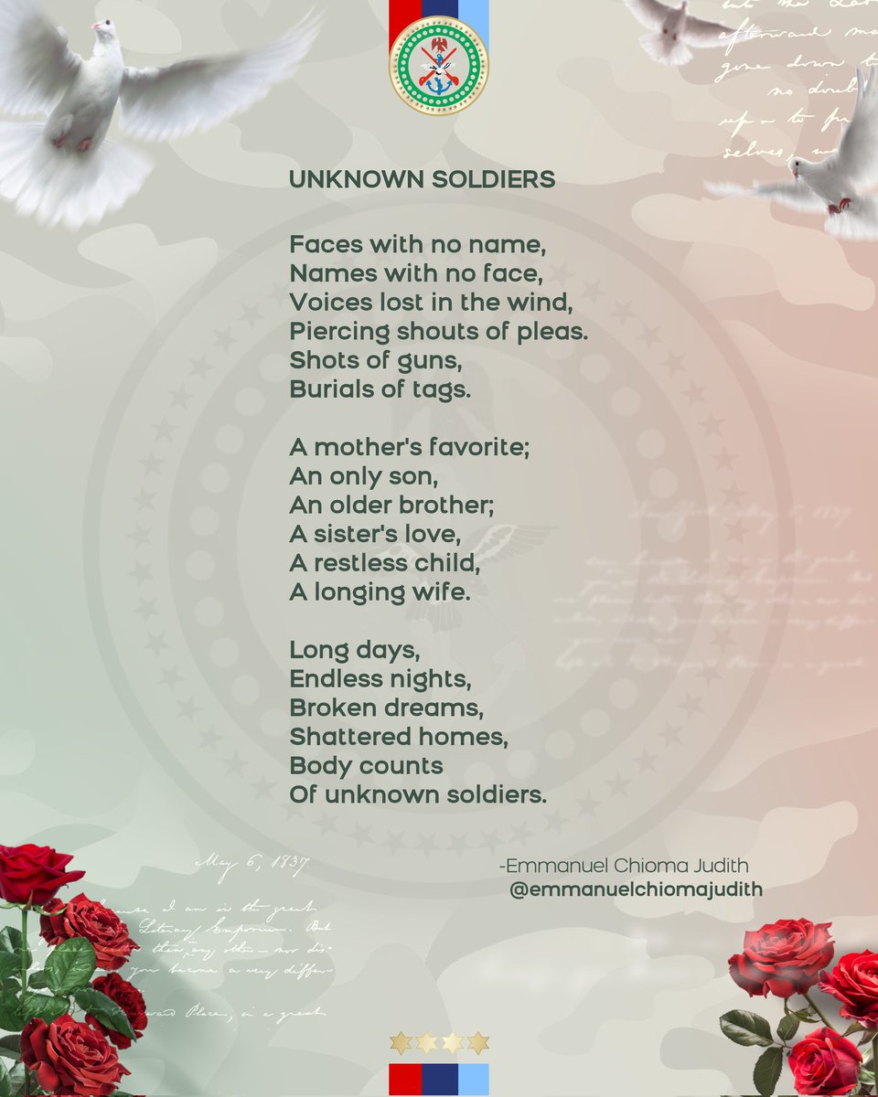 DHQNigeria's tweet image. Salute to the Unknown Soldiers 
#AFRD2025 #thankasoldier
