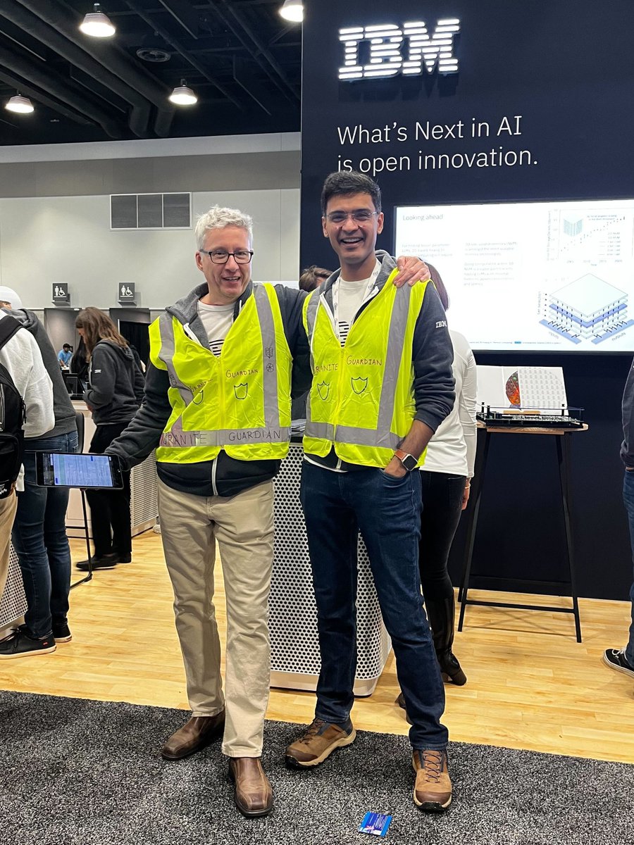 Look at those beautiful Granite Guardian safety vests! #brand #bootleg

The Granite Guardian technical report is now on arXiv: arxiv.org/abs/2412.07724

Give it a read to see how the model is state-of-the-art in detecting harmful or hallucinated prompts and responses.