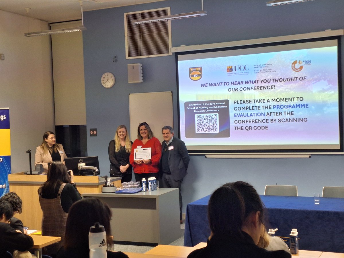 Louise M Murphy (@louisemmurphy1) on Twitter photo Huge congratulations to <a href="/MargoNoonan/">Margo Noonan</a> Employment-based PhD candidate for winning 1st place poster prize today 😀 👏
Amazing work
<a href="/iaanmp/">IAANMP</a>
<a href="/uccnursmid/">UCC School of Nursing & Midwifery 🌈</a> Huge congratulations to <a href="/MargoNoonan/">Margo Noonan</a> Employment-based PhD candidate for winning 1st place poster prize today 😀 👏
Amazing work
<a href="/iaanmp/">IAANMP</a>
<a href="/uccnursmid/">UCC School of Nursing & Midwifery 🌈</a>