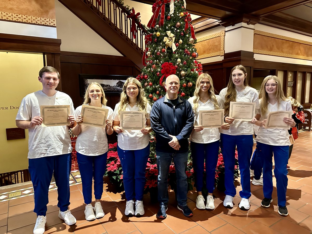 This morning, six WGHS students took part in their pinning ceremony for the completion of their CNA program at DMACC. Well done, Hawks!

Mr. Chapman would like you to ignore the "goon" in the middle.