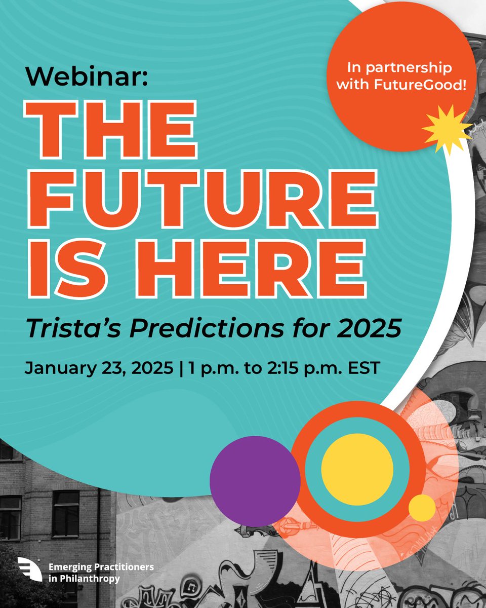 EPIP Headquarters (@epipnational) on Twitter photo Join EPIP and <a href="/WeAreFutureGood/">FutureGood</a> for a webinar, where Trista Harris will reveal the key trends set to shape the nonprofit and foundation landscape in the coming year. Learn more and RSVP today!
epip.org/futuregoodxepi… Join EPIP and <a href="/WeAreFutureGood/">FutureGood</a> for a webinar, where Trista Harris will reveal the key trends set to shape the nonprofit and foundation landscape in the coming year. Learn more and RSVP today!
epip.org/futuregoodxepi…