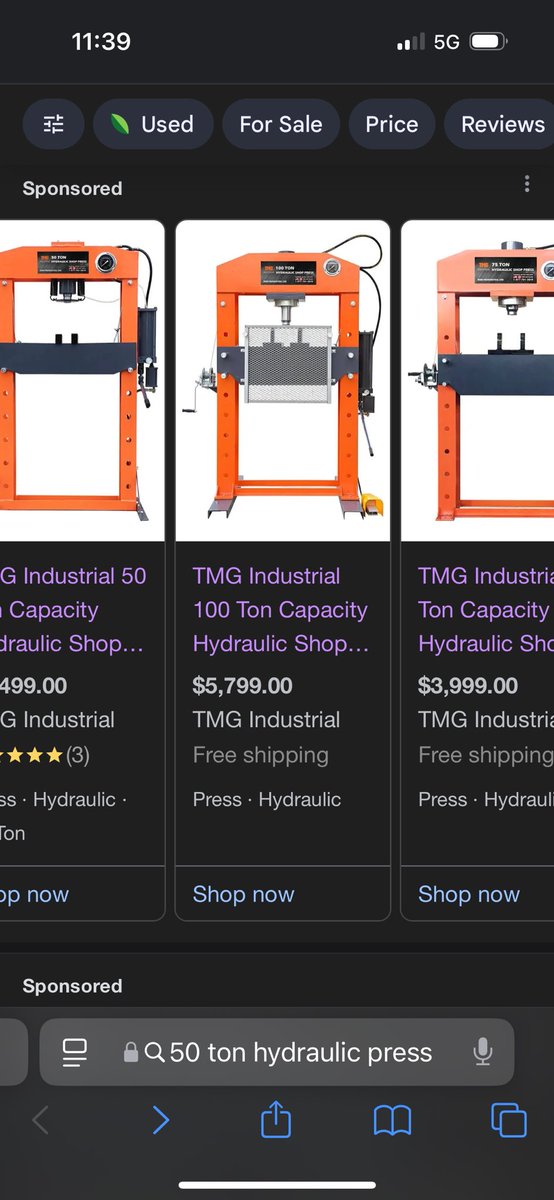 Are these TMG shop presses good bag for buck? Or what else is out there