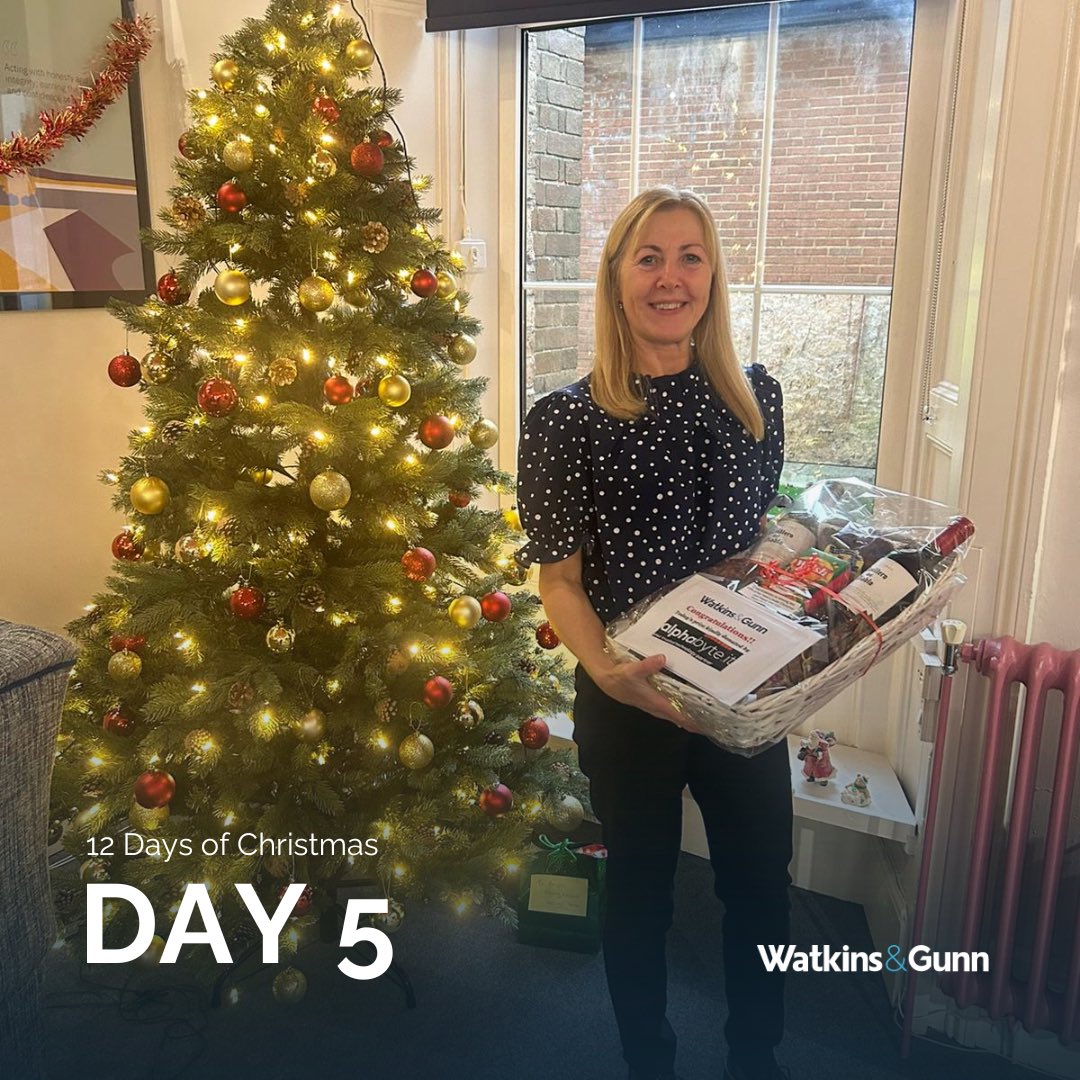 Watkins & Gunn (@watkinsandgunn) on Twitter photo The day 5 winner of our '12 Days of Christmas' for <a href="/CityHospice/">City Hospice</a> was Angela!
Angela is the lucky winner of a lovely Christmas Hamper donated by our amazing technology partner, Alphabyte IT!
#watkinsandgive #charity #12daysofchristmas #christmas The day 5 winner of our '12 Days of Christmas' for <a href="/CityHospice/">City Hospice</a> was Angela!
Angela is the lucky winner of a lovely Christmas Hamper donated by our amazing technology partner, Alphabyte IT!
#watkinsandgive #charity #12daysofchristmas #christmas