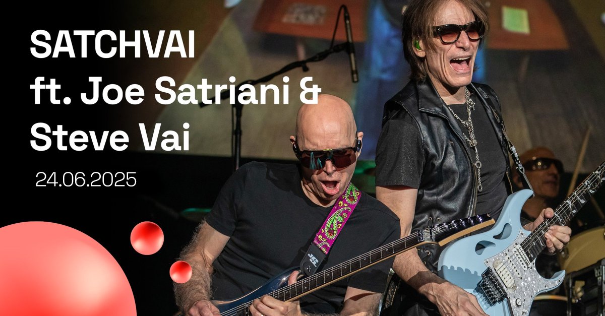 NIEUW! 🎵 Twee gitaariconen. Eén podium. De Lotto Arena wordt op 24 juni 2025 het gitaarwalhalla met Joe Satriani en Steve Vai. Tickets vanaf 13 december, 9u.

🎟 ow.ly/ea5F50UnfhN

#Satchvai #LottoArena #Antwerpen #Concert #GraciaLive #beat #beatvenues  #Tickets