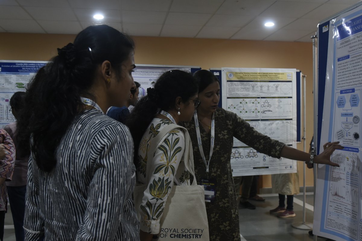 Hariharan Group (@grouphariharan) on Twitter photo The poster session at ChemSci 2024 Leaders in the Field Symposium <a href="/tvmiiser/">IISER Thiruvananthapuram</a> was a hub of innovations and discussion! Kudos to all the presenters for showcasing their incredible research works! <a href="/ChemicalScience/">Chemical Science</a> <a href="/Chemie_iisertvm/">School of Chemistry IISER TVM</a> <a href="/MayCopsey/">May Copsey</a> <a href="/AparnaGanguly28/">Aparna Ganguly</a> <a href="/LijinaMp/">Lijina MP</a> The poster session at ChemSci 2024 Leaders in the Field Symposium <a href="/tvmiiser/">IISER Thiruvananthapuram</a> was a hub of innovations and discussion! Kudos to all the presenters for showcasing their incredible research works! <a href="/ChemicalScience/">Chemical Science</a> <a href="/Chemie_iisertvm/">School of Chemistry IISER TVM</a> <a href="/MayCopsey/">May Copsey</a> <a href="/AparnaGanguly28/">Aparna Ganguly</a> <a href="/LijinaMp/">Lijina MP</a>
