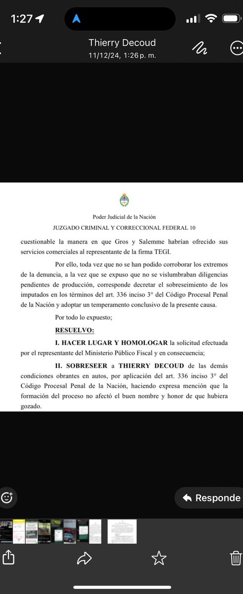 ldacos1's tweet photo. Se cayó la primera opereta que le hicieron a un funcionario del gobierno de @JMilei 
Thierry Decoud, ex interventor de YCRT, fue la víctima de las fuerzas del mal.
“Nada afecta el buen nombre y honor de que hubiera gozado”
A ver los medios si ahora informan su sobreseimiento honrando la verdad en el uso de la Libertad de Prensa que hoy vivimos con el gobierno de LLA
@lanacionmas @todonoticias 
@CronicaTV @infobae @clarincom 
@C5N @AmericaTV @telefe 
@canal26noticias 
@canal9oficial