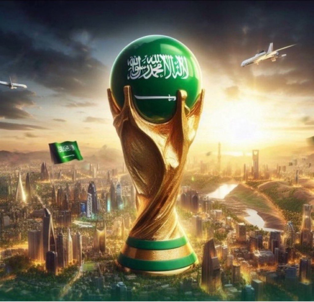 AlharthyPhD's tweet photo. الف الف الف الف مبروك لهذا البلد العظيم 🇸🇦
قيادة متمثلة في مولاي خادم الحرمين الشريفين الملك سلمان بن عبدالعزيز حفظه الله
و لسمو سيدي ولي العهد الأمير محمد بن سلمان حفظه الله
و لوزير الرياضة وفريق عمله الجبار
وللشعب السعودي الطموح 
مبروك لنا جميعا الحصول على فرصة استضافة كأس العالم 2034 
#اهلا_بالعالم 
#كاس_العالم_2034 
#world_cup_2034 
#KSA
