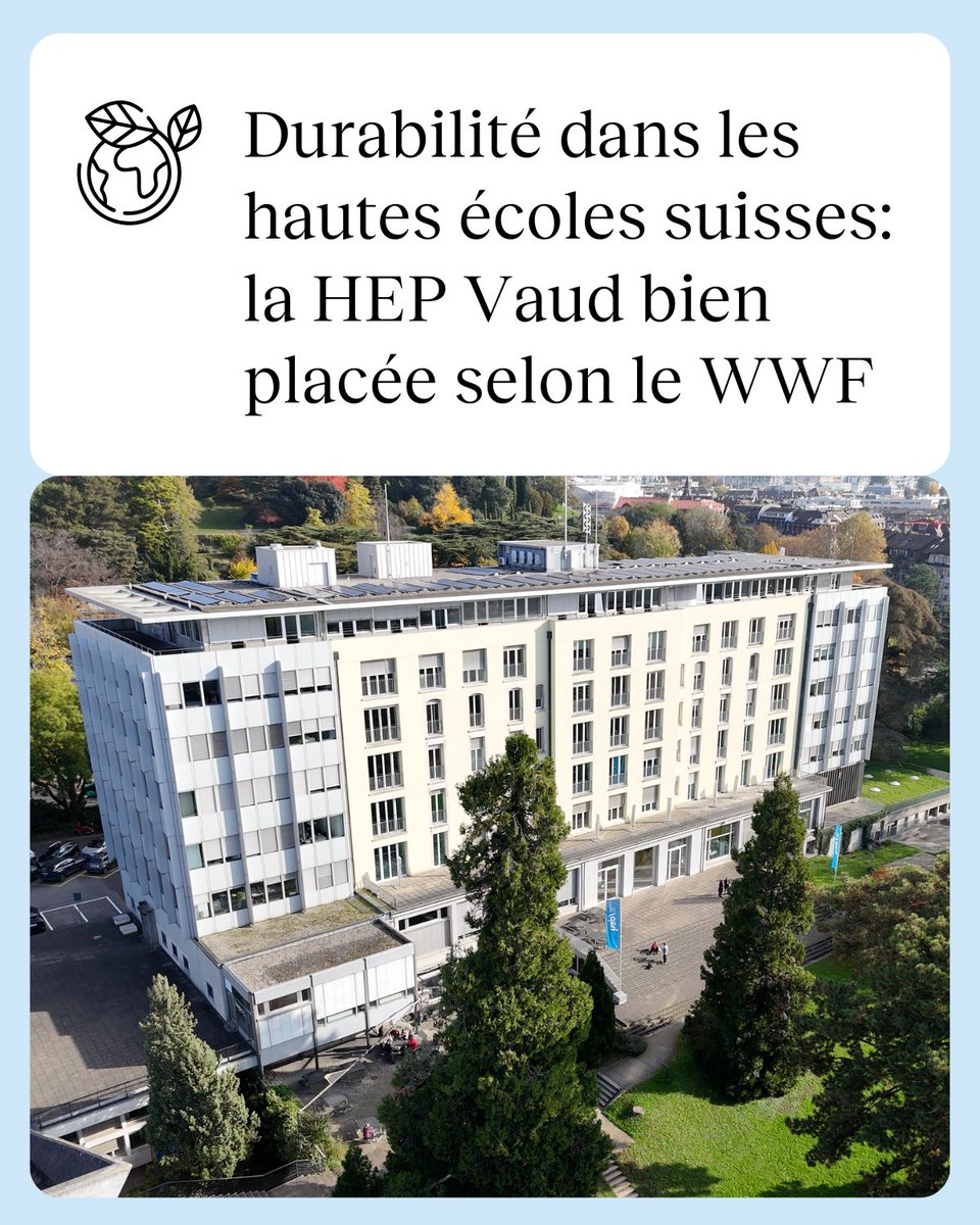 HEP Vaud (@hepvaud) on Twitter photo La HEP Vaud arrive 2ᵉ institution de #formation des #enseignants dans le classement du <a href="/WWF_Suisse/">WWF Suisse</a> sur l’intégration de la #durabilité dans les #hautesécoles.🎓♻️ Un immense merci 🙏 à notre communauté pour sa contribution et son engagement continu!👉 shor.by/nDKM La HEP Vaud arrive 2ᵉ institution de #formation des #enseignants dans le classement du <a href="/WWF_Suisse/">WWF Suisse</a> sur l’intégration de la #durabilité dans les #hautesécoles.🎓♻️ Un immense merci 🙏 à notre communauté pour sa contribution et son engagement continu!👉 shor.by/nDKM